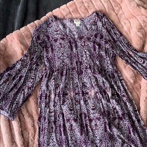 Purple boho mossimo dress